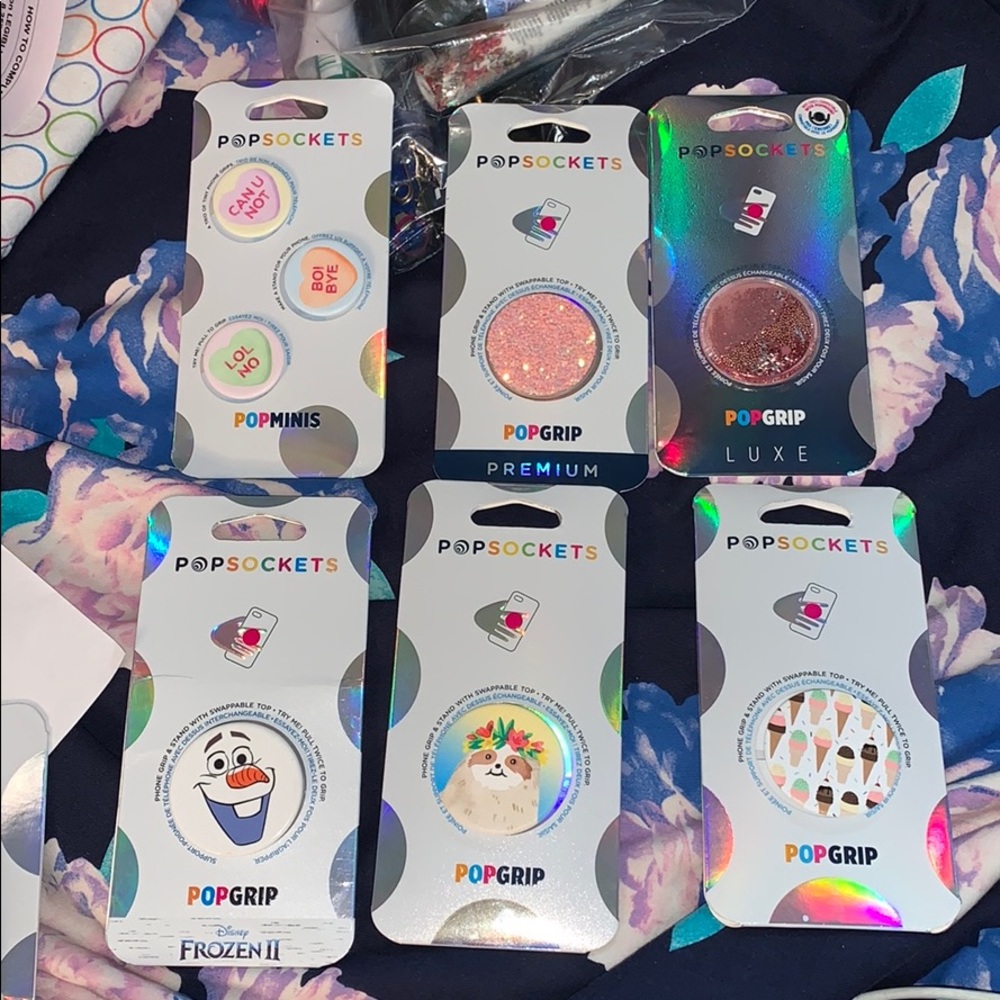 6 Different Kinds of POPSOCKETS (Brand New)